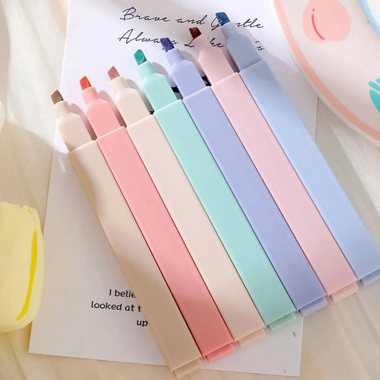 6Pcs Pastel Highlighters Pen Sets